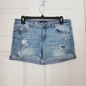 Light Wash Jean Shorts